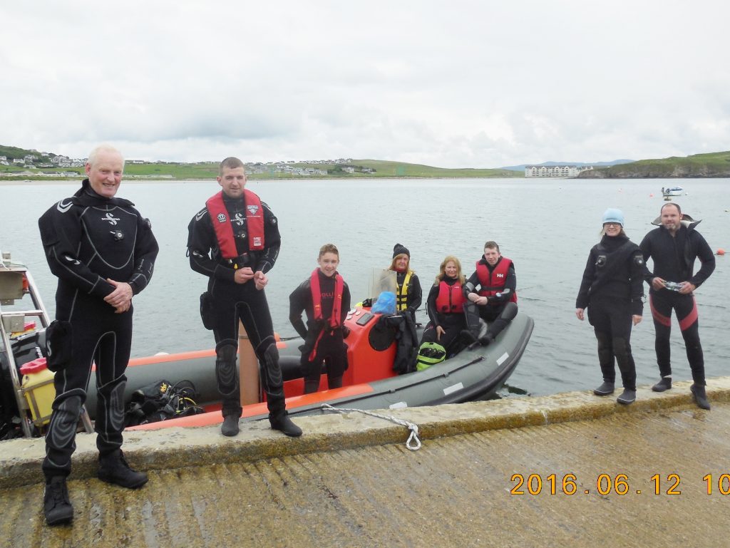 2016-06-12 Sheephaven Sunday Morning Dive Party to Duncap    Head, Downings Pier, Co. Donegal.