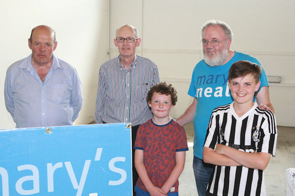 Frank , John, James and Fr. Eamon Kelly and Danny Burke at the Toyota Fest in Letterkenny. Photo Brian McDaid