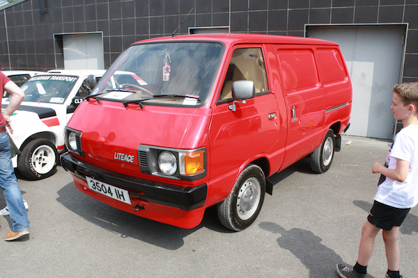 A original 1882 Toyota Liteace Van on show which belongs to Russell's from Drumkeen. Photo Brian McDaid