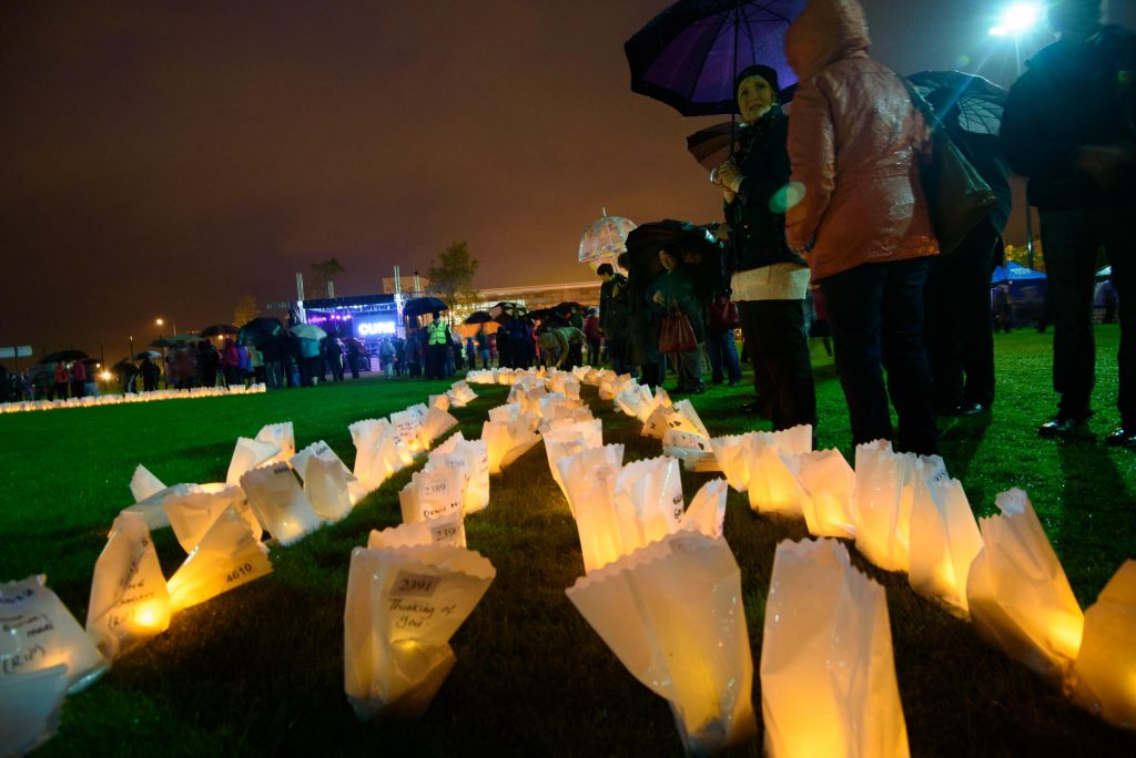 at the Donegal Relay for Life Luminaria Ceremony. Photo:- Clive Wasson