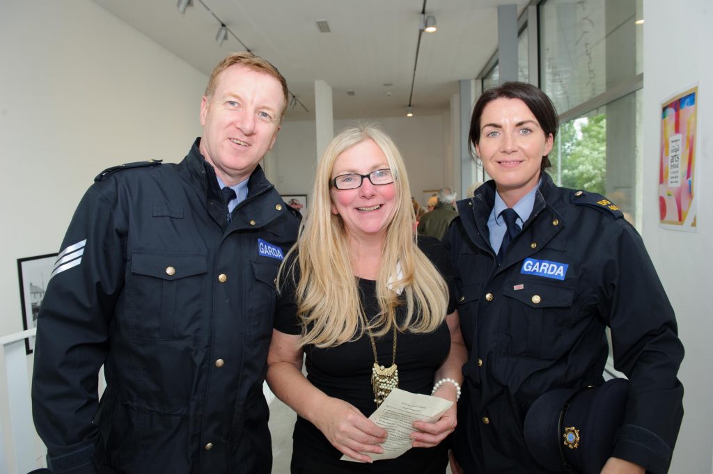 Siobhan McLaughlin , Manager Donegal with Eunan Walsh and Meave Logue Travellers Project with Donegal Traveller Project 20th Anniversary event in the Regional Cultural Centre. Photo Clive Wasson