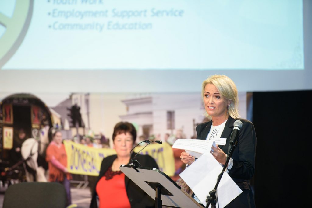 Katie Boyle at the Donegal Traveller Project 20th Anniversary event in the Regional Cultural Centre. Photo Clive Wasson