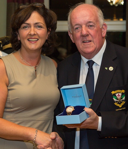 Sandra Mc Monagle, winner of the Captain’s Prize to lady members at Letterkenny Golf Club.
