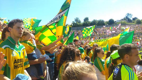 Donegal fans in Clones today