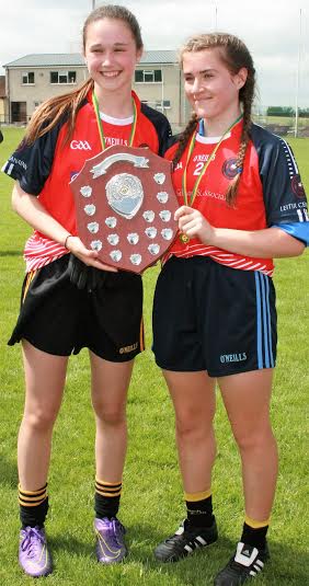 Shona Higgins and Sinead Mac Intyre after the win