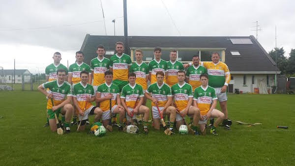Buncrana senior hurlers with new jersey sponsor Supervalu Buncrana.