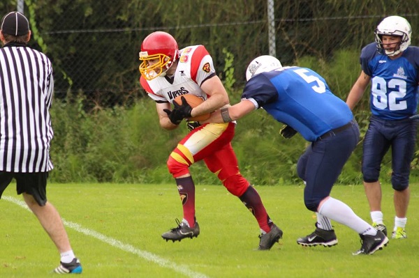 Cathal Curran makes some hard yards