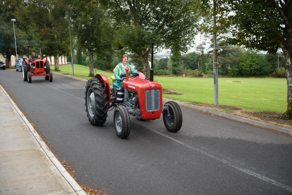 Norma Robb at the Robbie Robb Memorial Tractor Run in of St.Josephs Hospital.  Photo Clive Wasson