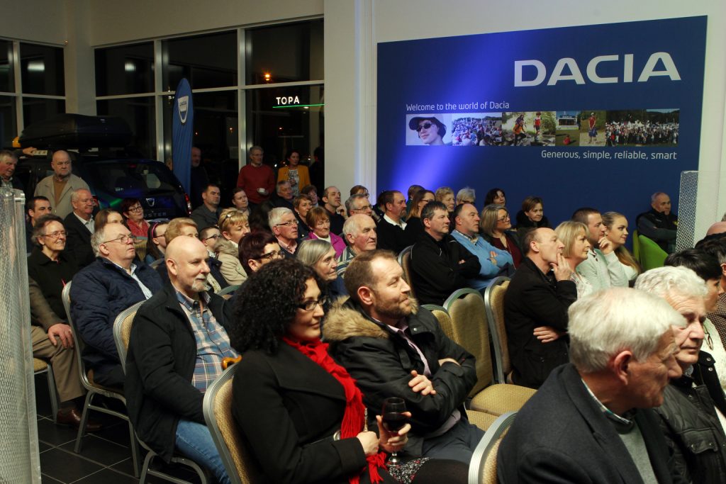 A packed house for the opening of the new showroom at Highland Motors. Photos Brian McDaid