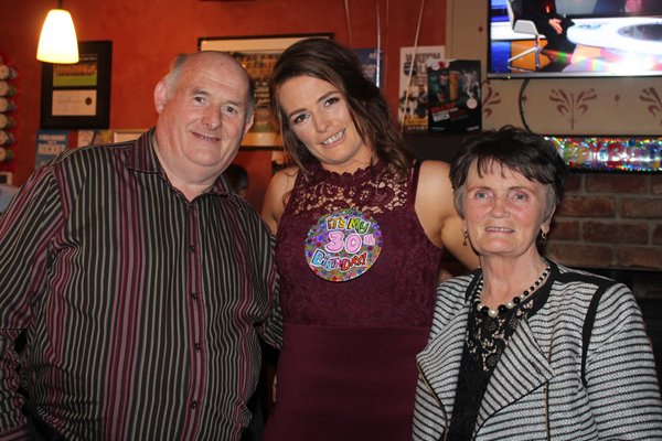 Denise Mc Elhinney's 30th Birthday at the Dry Arch Inn, Letterkenny, 26/11/16