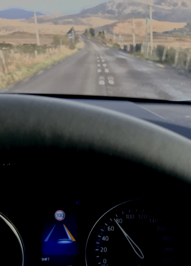 Lane Departure Alert. This system alerts the alerts the driver if their vehicle deviates from its lane. The onboard single lens camera detects the vehicle's position relative to the white or yellow lane markings, and when the car begins to leave its lane without turn signal activation, the driver is warned with an audible and visual alert. Photo By Brian McDaid