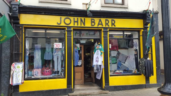 John Barr’s drapery shop on Main Street, Buncrana