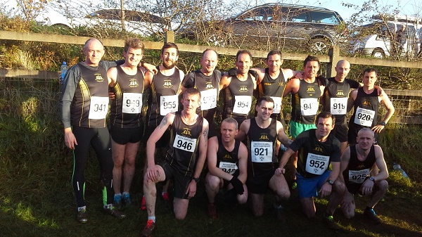 Letterkenny AC men's team after today's Donegal Novice cross country championship at the Finn Valley Centre