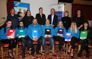 Youth Leaders from Strabane who received certificates at the presentation ceremony in the Mount Errigal Hotel.
