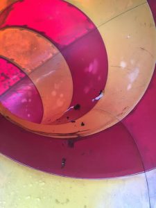 The slide which was used as a toilet by vandals at Letterkenny Town Park. Pic by Donegal Daily.