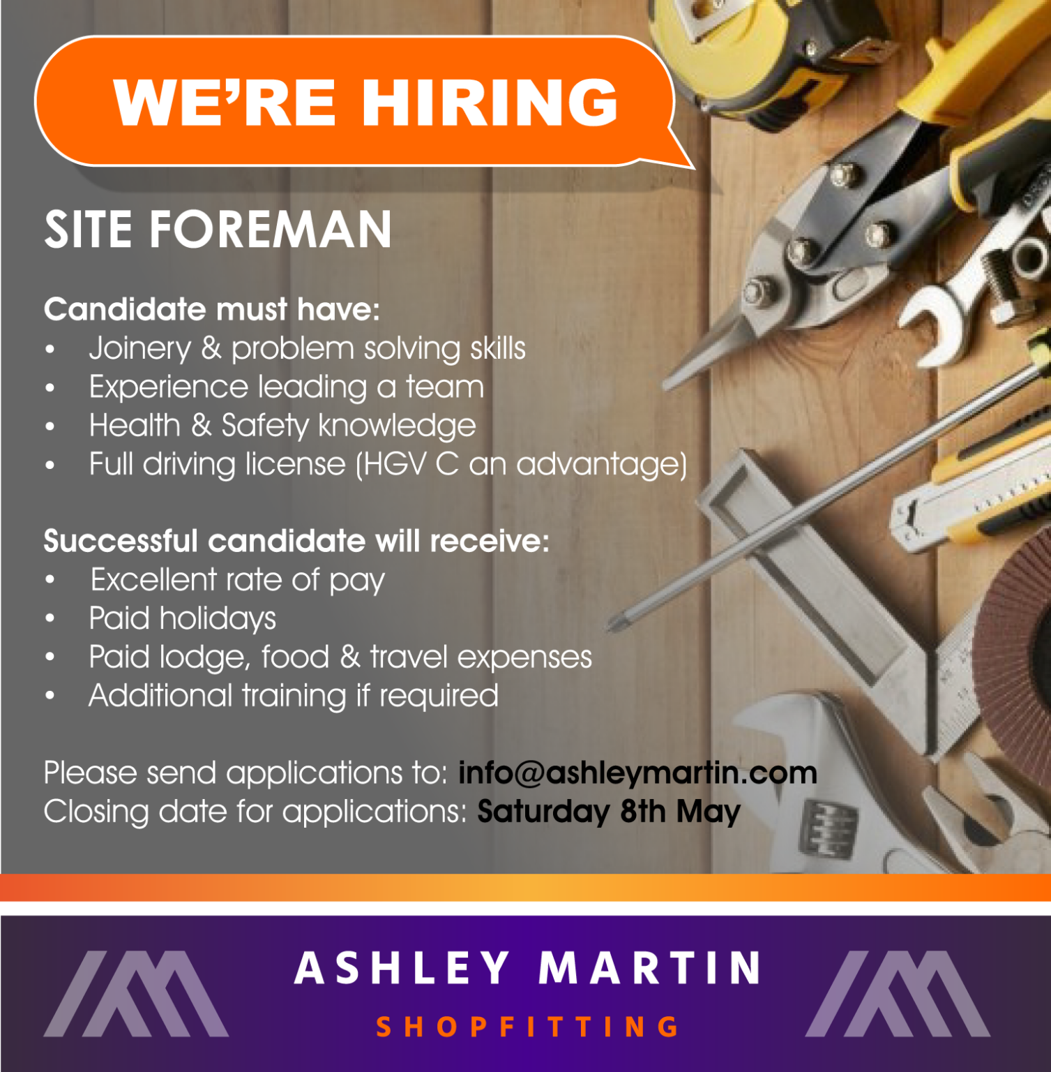 Jobs Site Foreman and Apprentice Joiner opportunities in Donegal