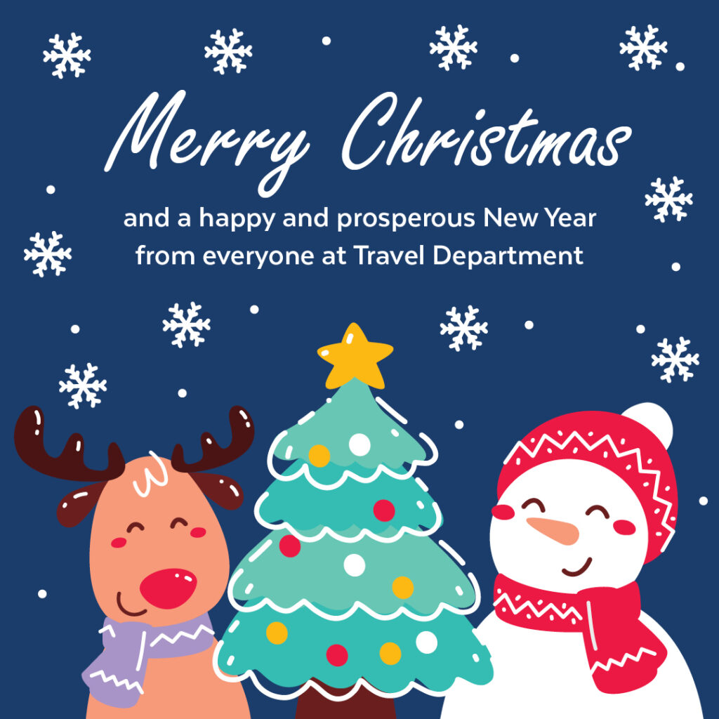 travel department christmas holidays