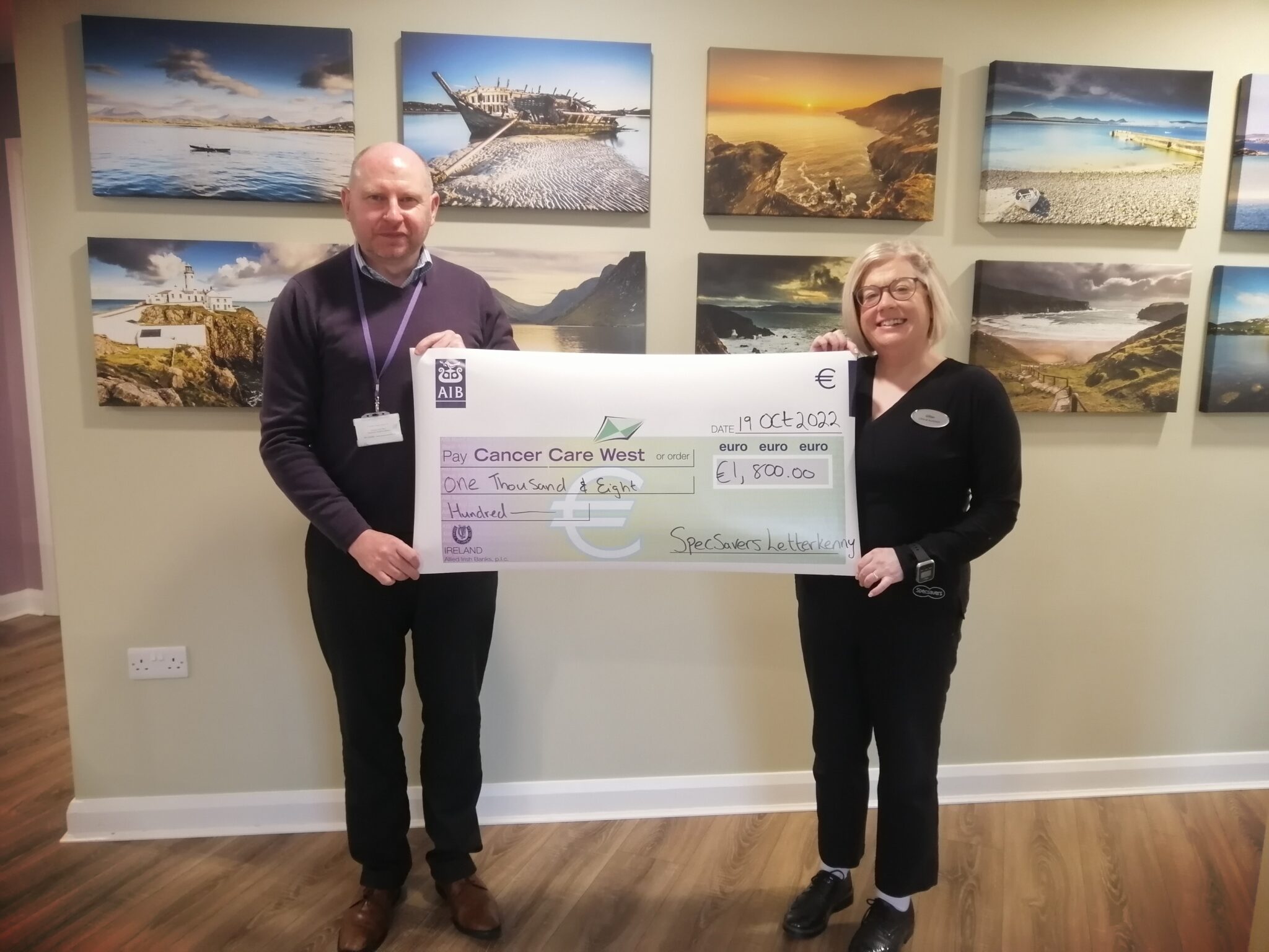 Specsavers celebrate anniversary with Cancer Care West fundraiser