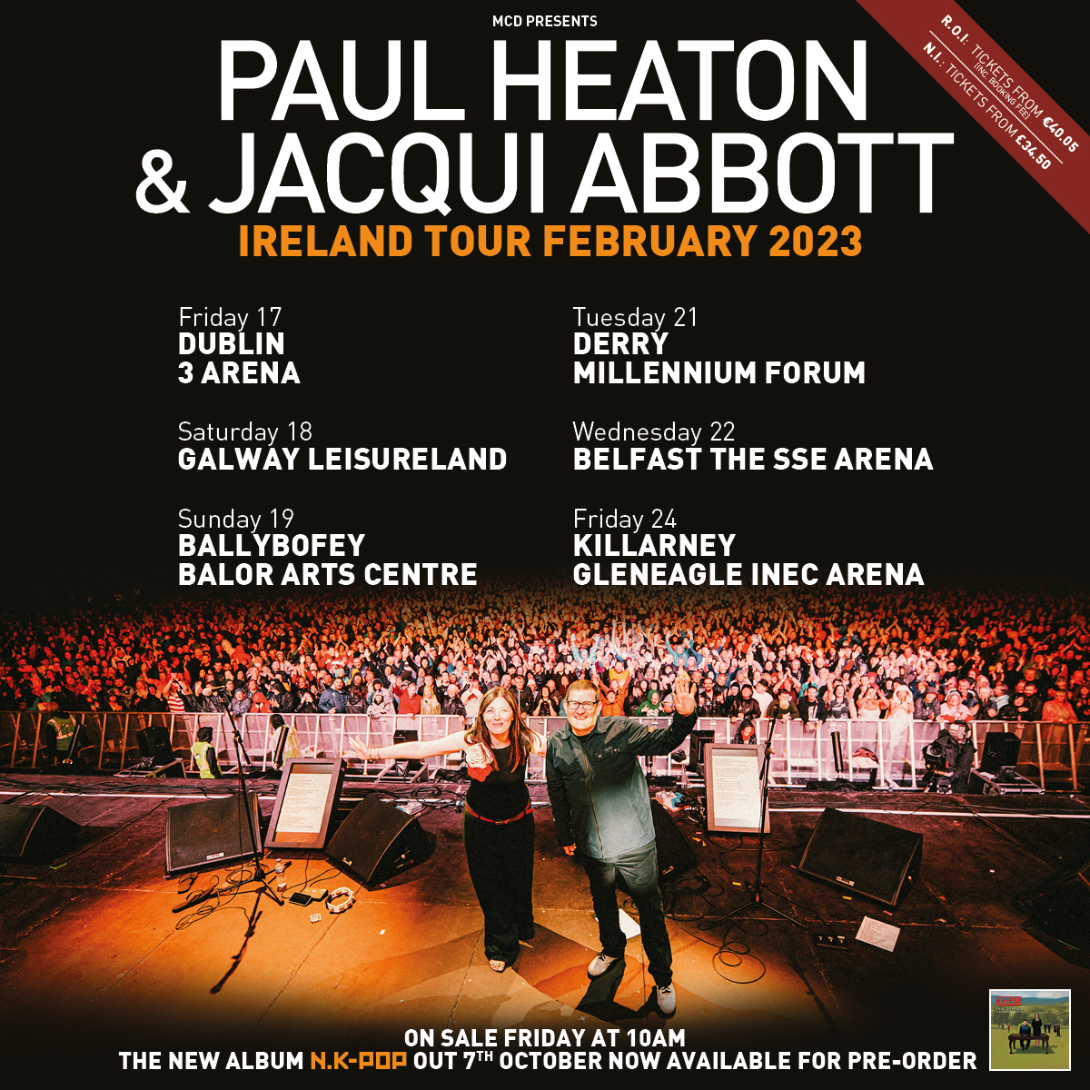 Paul Heaton and Jacqui Abbott announce return to Ballybofey Donegal Daily